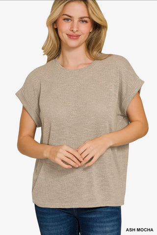 Ash Mocha Easy Living Top