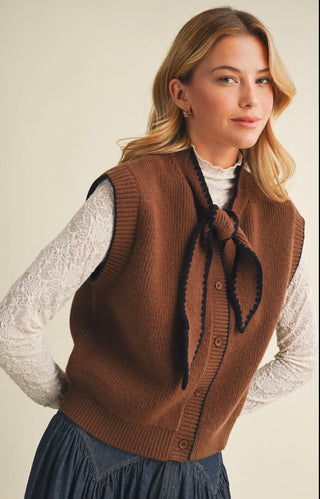 Chocolate Tie Sweater