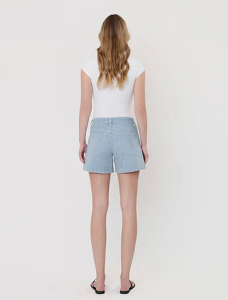 High Rise Striped Trouser Shorts