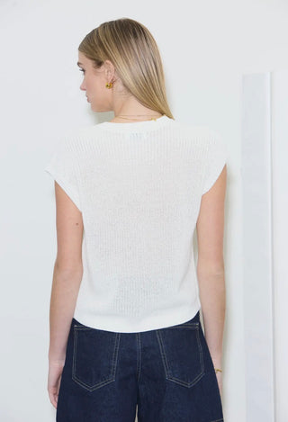 Ivory Button Front Cardigan