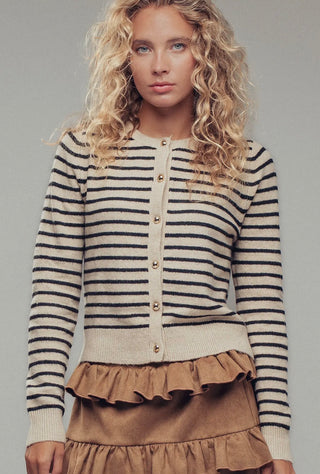 Parisian Stripe Cardigan