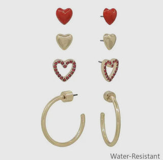 Red Heart & Hoop set