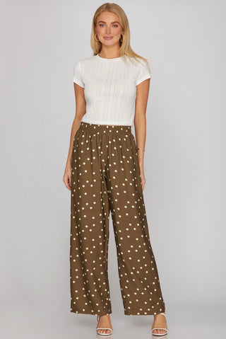 Espresso Dot Pant
