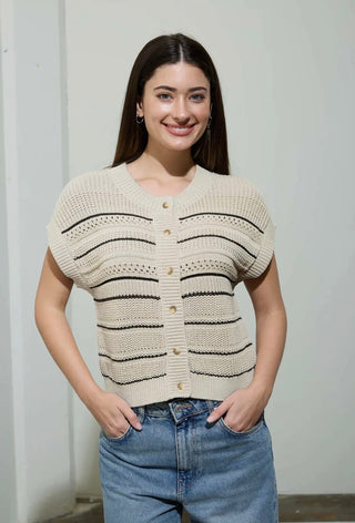 Multi Stripe Cardigan