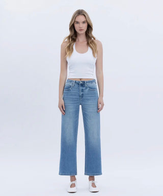 Tummy Control High Rise Crop Wide Leg