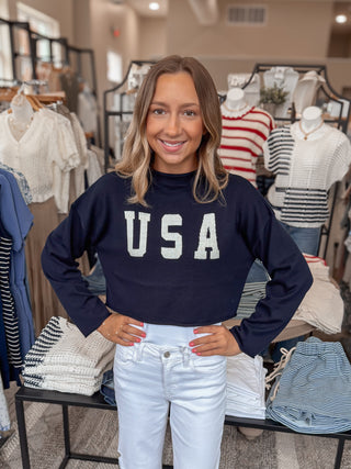Navy USA Sweater
