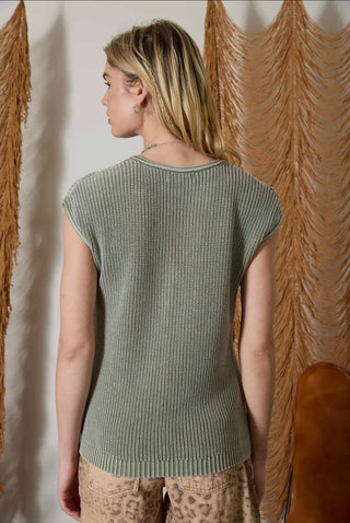 Olive Henley Sweater