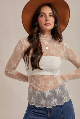 White Lace Top