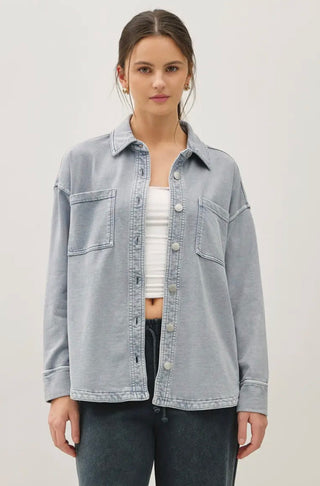 Dusty Blue Ultra Soft Shacket