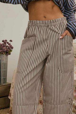 Brown Stripe Pant