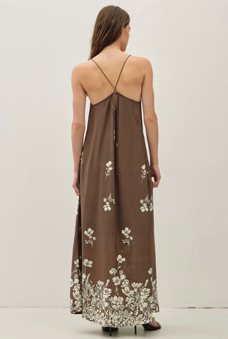 Mocha Meadow Maxi Dress