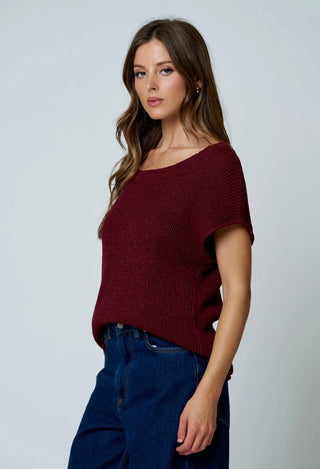 Burgundy Crew Neck Sweater