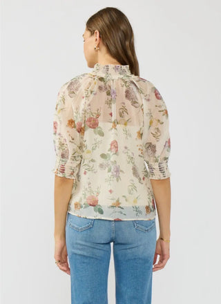 Ivory Rose Floral Blouse