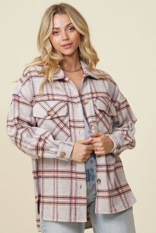 Beige Plaid Jacket