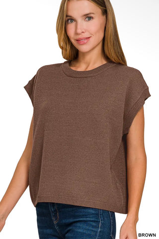 Brown Sweater Top