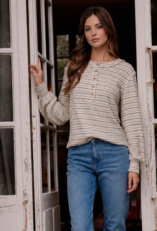 Multi Stripe Knit Top