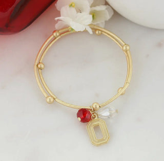Ohio State Gold Bracelet