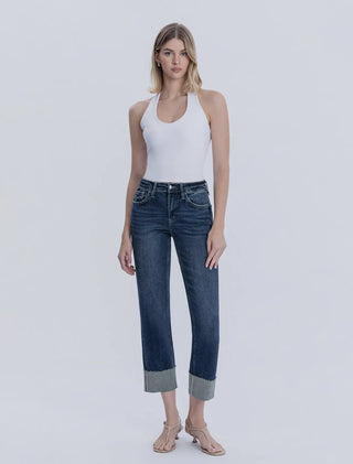 Piper High Rise Cuffed Crop