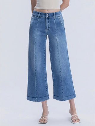 Ava High Rise Trouser Denim