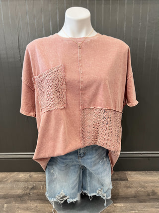 Light Mauve Mineral Top