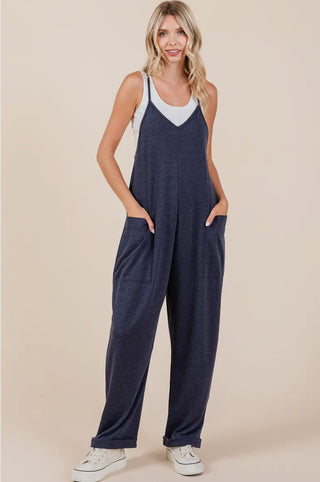 Navy Casual Jumpsuit