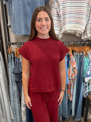 Berry Soft Knit Top