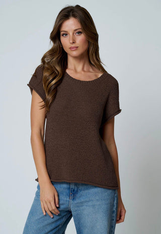 Mocha Crew Neck Sweater