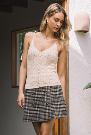 Ivory Pointelle Cami