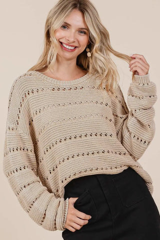 Oatmeal Mineral Wash Sweater