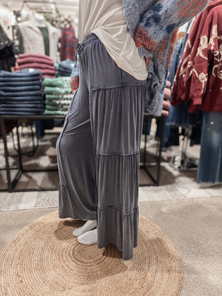 Denim Mineral Wash Knit Pant