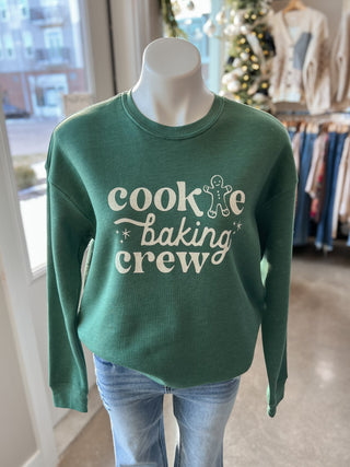 Forest Green Cookie Baking Crew Sweatshirt