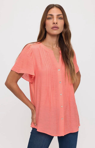 Summer Papaya Blouse