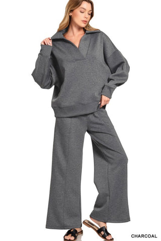 Charcoal Scuba Knit Pant