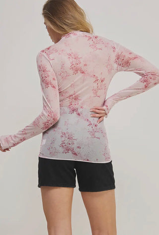 Petals & Pink Sheer Top