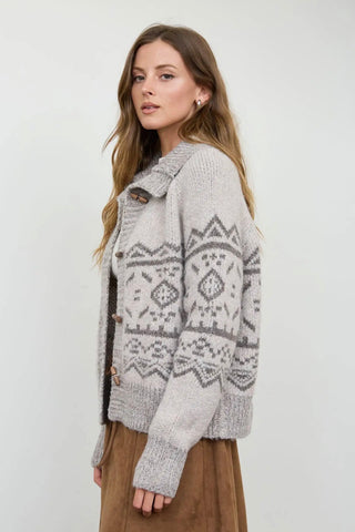 Fair Isle Cardigan Sweater