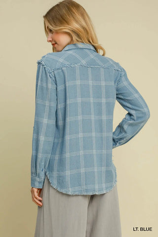 Weekend Blue Utility Top