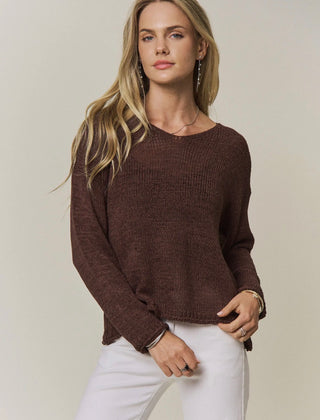 Chocolate Lightweight Sweater