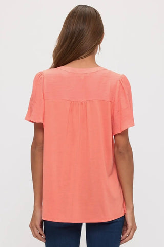 Summer Papaya Blouse