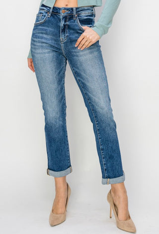 Bailey High Rise Straight Denim