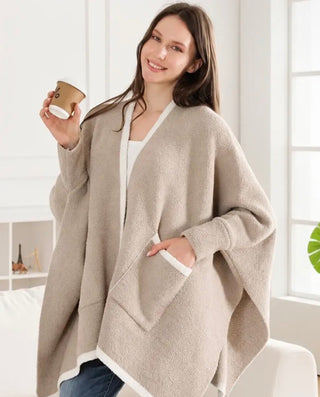 Beige Wearable Blanket