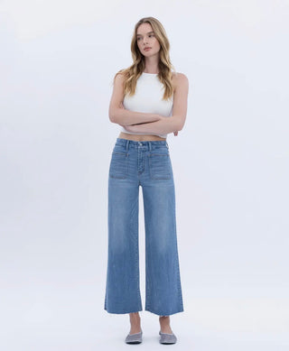 Olivia High Rise Crop Wide Leg
