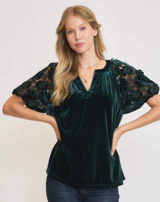 Teal Luxe Blouse