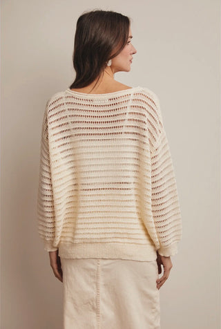 Ivory Open Knit Sweater