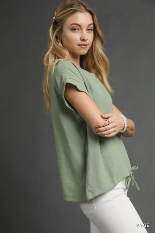 Sage Linen Blouse