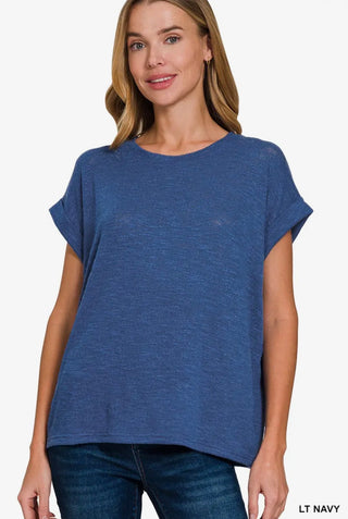 Light Navy Easy Living Top