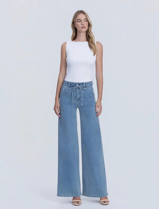 Jesse High Rise Palazzo Denim