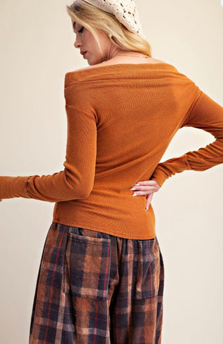 Rust Mineral Wash Top