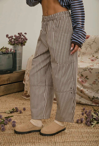 Brown Stripe Pant
