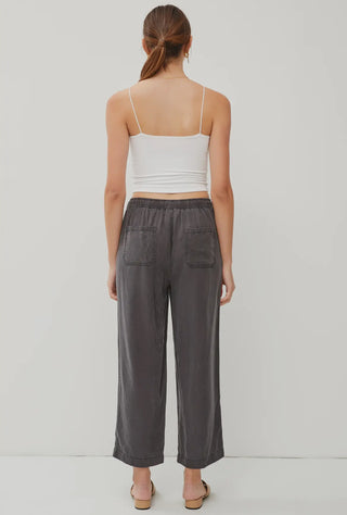 Charcoal Wide Leg Pant