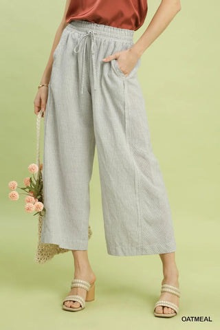 Harbor Stripe Linen Pants